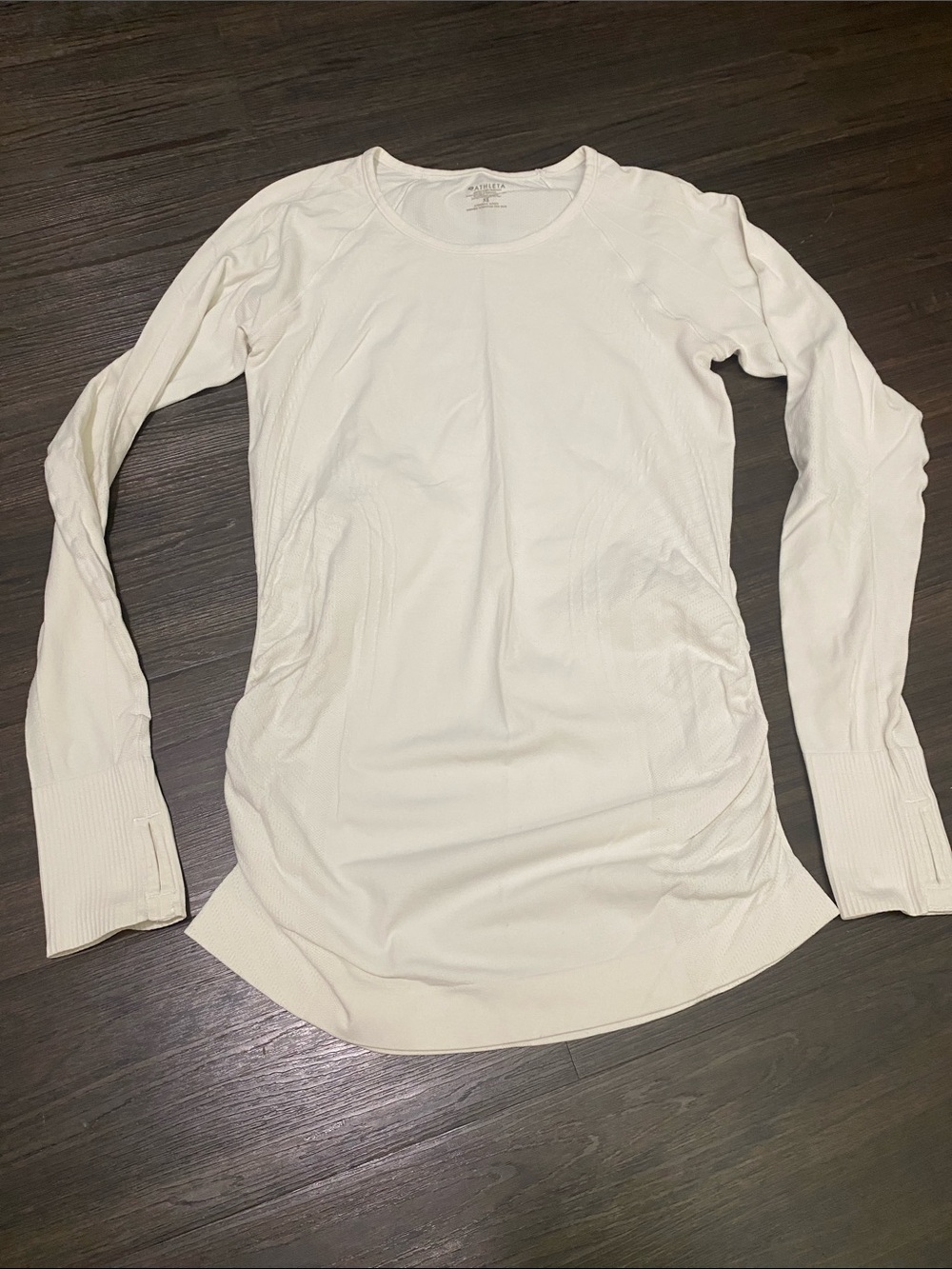 Athleta Long-Sleeve Crewneck Top - White